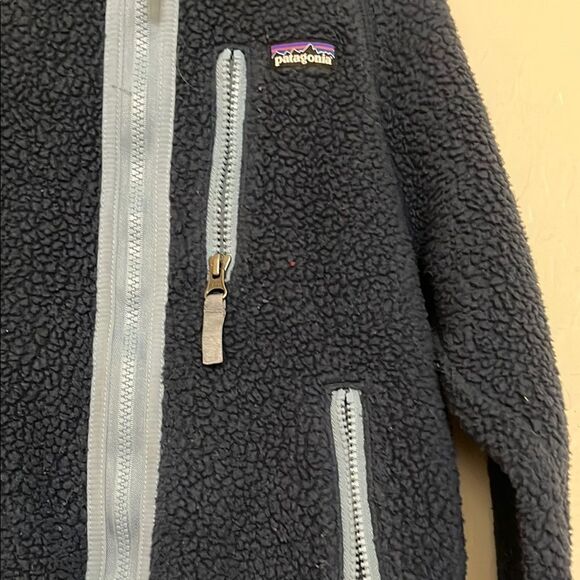 Patagonia Blue Zipper Closure Pockets Fleece Jacket Gorpcore Outdoor - Picture 3 of 11